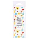 Dicksons Give Thanks for He is Good Floral 5 Inch Paper Place Keeper Bookmark Pack of 12