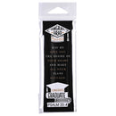Dicksons Congrats Graduate Desire of Your Heart Make All Your Plans Succeed Black and White 5.25 x 1.75 Paper Bookmark, Pack of 12