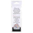 Dicksons Woman of Faith I Can Do All Things You Guide Me Redeemed by Grace Black and White 5.25 x 1.75 Paper Bookmark, Pack of 12