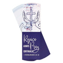 Rejoice Always Pray Continually - 1 Thessalonians 5:16-18 - 6 x 2 Inch Navy Blue and White Cardstock Bookmark Place Keeper; Pack of 12