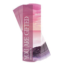 You are Gifted - Ephesians 2:8-6 x 2 Inch Pink Cardstock Bookmark Place Keeper; Pack of 12