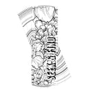 Seek and Find - Floral Design - 6 x 2 Inch Black and White Cardstock Bookmark Place Keeper; Pack of 12