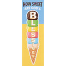 Dicksons Inspirational Christian Bookmark for Books and Novels 2 x 6 Inch Paper Ice Cream Sweet are God's Blessings Pack of 12