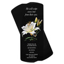 Dicksons He Will Wipe Every Tear Revelation 21:4-8 7 Inch Black Cardstock Paper Bookmark Placekeeper Set of 12