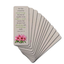 Dicksons Inspirational Christian Bookcard Bookmark for Books, Bible Study, Journals 2.5 x 7 Inch Laminated Card Stock Floral Fearfully and Wonderfully Made Pack of 12