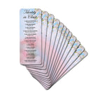 Dicksons Inspirational Christian Bookcard Bookmark for Books, Bible Study, Journals 2.5 x 7 Inch Laminated Card Stock Identity in Christ Pack of 12