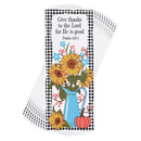Dicksons Give Thanks Black, Yellow, and Blue 2.5 x 6 Inch Paper Place Keeper Bookmark Pack of 12