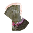 Dicksons A Caring Heart Pink Rose 6 inch Paper Tussled Bookmark with Coin Pack of 15