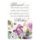 Dicksons Blessed is She Holds Your Hand Mother Purple Floral 4 x 2.5 Laminated Cardstock Bookmark Pack of 12