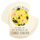 Dicksons Word Stands Forever Yellow 2.5 x 3.8 Inch Bookmark Pocketcard Pack of 12