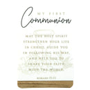 Dicksons My First Communion Laminated Decorative White and Brown 4 x 2.5 Paper Bookmark Pocket Card Place Keeper Pack of 12