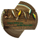 Dicksons Come Follow Me Fish for People Brown 4 inch Paper Pocket Card Bookmark Pack of 12