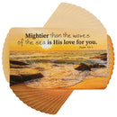 Dicksons Mightier Than Wave His Love Sunset Gold 4 inch Paper Pocket Card Bookmark Pack of 12