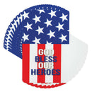 Dicksons God Bless Our Heroes Red White 4 inch Paper Pocket Card Bookmark Pack of 12