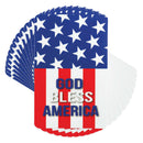 Dicksons God Bless America Red White 4 inch Paper Pocket Card Bookmark Pack of 12