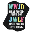 Dicksons WWJD He Would Love First Black 4 Inch Paper Place Keeper Pocket Card Bookmark Pack of 12