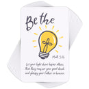Dicksons Shine Before Others Bright Yellow and Classic White 4 Inch Paper Place Keeper Pocket Card Bookmark Pack of 12
