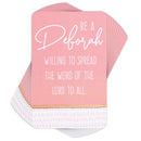 Dicksons Be A Deborah Pink and White 4 Inch Paper Place Keeper Pocket Card Bookmark Pack of 12