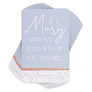 Dicksons Be A Mary Blue and White 4 Inch Paper Place Keeper Pocket Card Bookmark Pack of 12