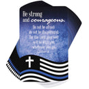 Dicksons Be Strong and Courageous Blue 4 Inch Paper Place Keeper Pocket Card Bookmark Pack of 12