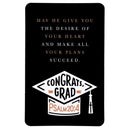 Dicksons I Said A Prayer for You Today Graduation Themed Black and Woodgrain 2.5 x 4 Paper Encouraging Durable Laminated Bookcard Bookmark, Pack of 12