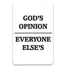 Dicksons God's Opinion Above Everyone Else's White 2.5 x 4 Paper Encouraging Durable Laminated Bookcard Bookmark, Pack of 12