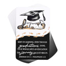 Keep On Learning - Jeremiah 29:11 Philippians 4:13-3.8 x 2.5 Inch Black and White Cardstock Pocketcard Bookmark; Pack of 12