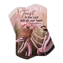 Trust in The Lord with All Your Heart - Proverbs 3:5-3.8 x 2.5 Inch Pink Cardstock Pocketcard Bookmark; Pack of 12