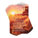 Lord Bless The Land You've Given Me - 3.8 x 2.5 Inch Golden Yellow Cardstock Pocketcard Bookmark; Pack of 12