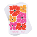 She is Clothed with Strength - Proverbs 31:25-3.8 x 2.5 Inch Pink Cardstock Pocketcard Bookmark; Pack of 12