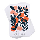 I Am The Vine - John15:5-3.8 x 2.5 Inch Orange and Black Cardstock Pocketcard Bookmark; Pack of 12