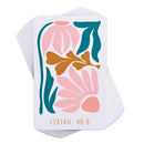 The Grass Withers - Isaiah 40:8-3.8 x 2.5 Inch Pink and Teal Cardstock Pocketcard Bookmark; Pack of 12