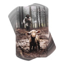 Dicksons He Ran Rescued Carried The Good Shepherd Matthew 18 Luke 19 4 x 2.5 Inch Brown and Grey Cardstock Paper Pocketcard Bookmark Set of 12