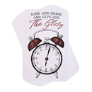 Dicksons Rise and Shine Give God The Glory 4 x 2.5 Inch White and Red Cardstock Paper Pocketcard Bookmark Set of 12