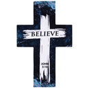 Dicksons Inspirational Christian Pocketcard Bookmark for Books and Novels 2.5 x 3.75 Inch Paper Cross Believe Pack of 12
