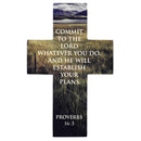 Dicksons Inspirational Christian Pocketcard Bookmark for Books and Novels 2.5 x 3.75 Inch Paper Cross Commit to The Lord Pack of 12