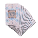 Dicksons Inspirational Christian Pocketcard Bookmark for Books, Bible Study, Journals 2.5 x 4 Inch Card Stock for We Walk by Faith Embroidery Pack of 12