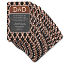 Dicksons Inspirational Christian Pocketcard Bookmark for Books, Bible Study, Journals 2.5 x 4 Inch Card Stock Dad Blessed is The Man Pack of 12