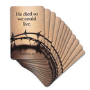 Dicksons Inspirational Christian Pocketcard Bookmark for Books, Bible Study, Journals 2.5 x 4 Inch Card Stock Crown of Thorns Pack of 12