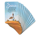 Dicksons Inspirational Christian Pocketcard Bookmark for Books, Bible Study, Journals 2.5 x 4 Inch Card Stock Church Serve One Another Pack of 12
