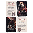 Dicksons Full Armor of God Ephesians 4 x 2.5 Inch Black and Red Cardstock Paper Pocketcard Bookmark Pack of 8
