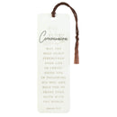 Dicksons My First Communion Encouraging Verse Woodgrain Finish White 6 x 2 Paper and Tassel  Decoration Bookmark Pack of 12