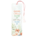 Dicksons Mom's Faith It Till They Make It Soft Floral Design White 6 x 2 Paper and Tassel  Decoration Bookmark Pack of 12