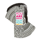 Dicksons You are Special to Be You Animal Print Black 6 inch Paper Tussled Bookmark Pack of 12