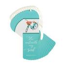 Dicksons He Restoreth My Soul Teal Blue 6 inch Paper Tussled Bookmark Pack of 12