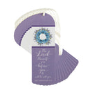 Dicksons Lord Himself Goes Before You Blue Floral Wreath 6 inch Paper Tussled Bookmark Pack of 12