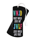 Dicksons WWJD Love First Black 2 x 6 Inch Paper and Tassel Place Keeper Bookmark Pack of 12