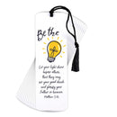 Dicksons Be The Light Yellow and White 2 x 6 Inch Paper and Tassel Place Keeper Bookmark Pack of 12