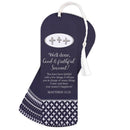 Dicksons Well Done, Good and Faithful Servant Blue and White 2 x 6 Inch Paper and Tassel Place Keeper Bookmark Pack of 12