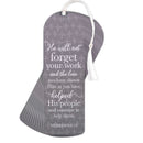 Dicksons He Will Not Forget Grey and White 2 x 6 Inch Paper and Tassel Place Keeper Bookmark Pack of 12
